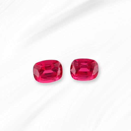 Red Spinel Pair 2.42 cts