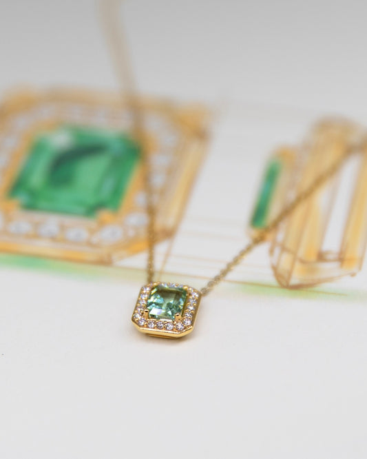 ORIGINE mint tourmaline pendant