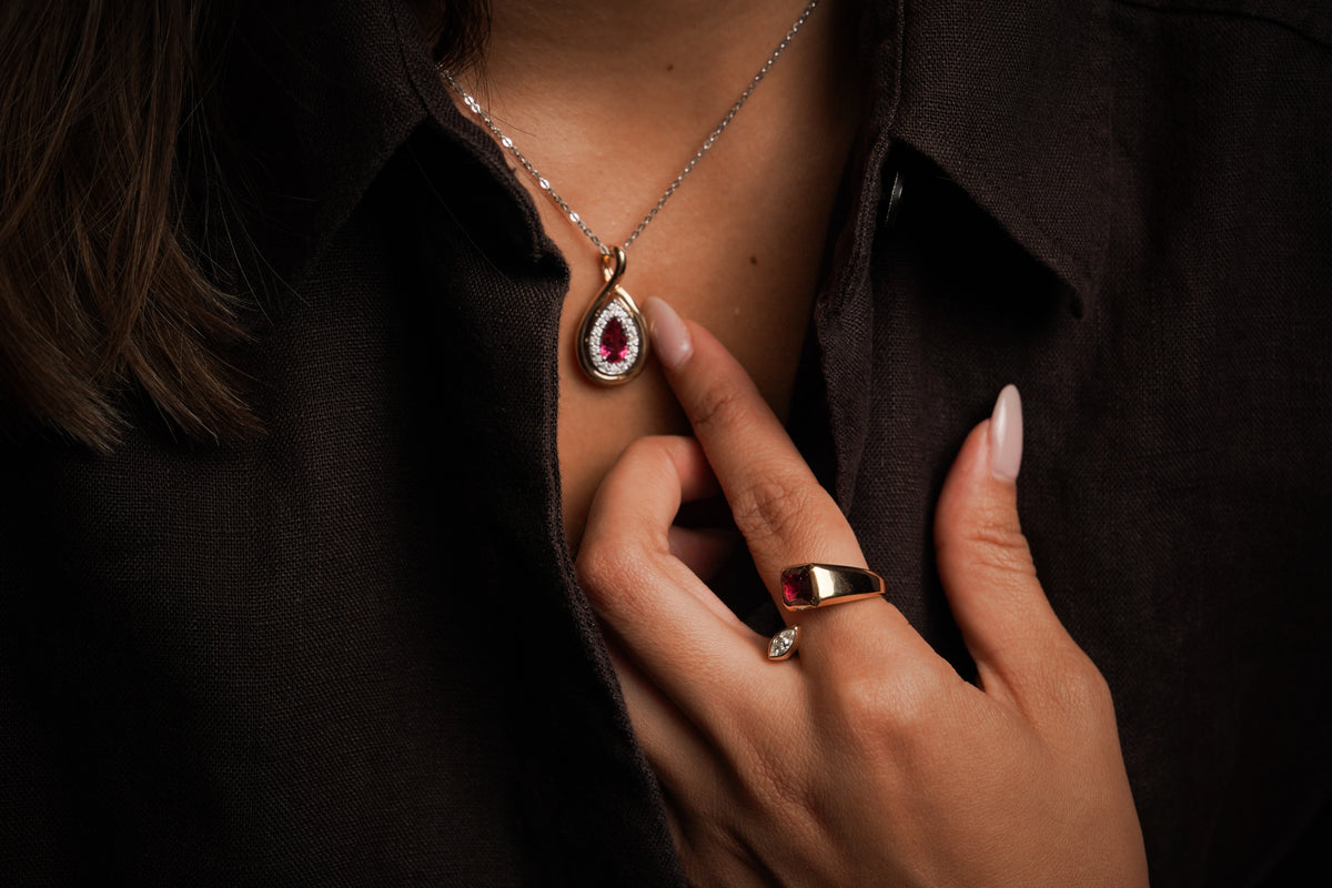 Pink tourmaline collection by Stefania’s Stones and MÉTIER ORIGINE