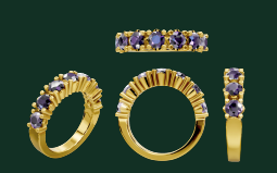 Tanzanite Rhythm Ring